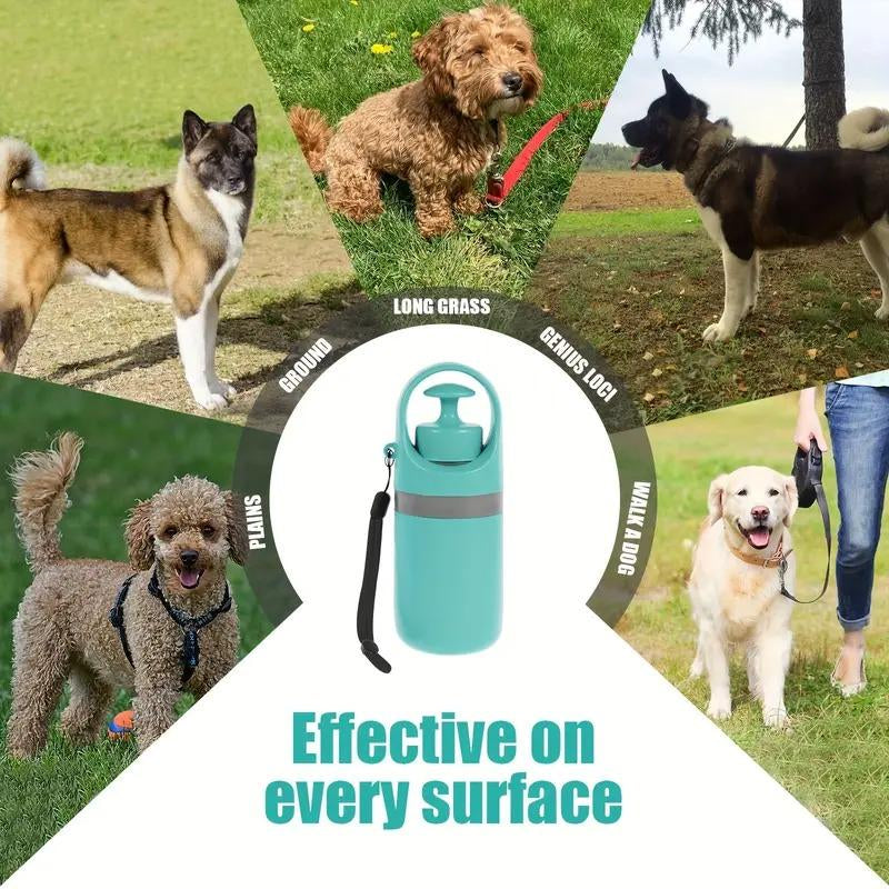 Tiktok-Viral! On-The-Go Poop Scooper Genius Leash-Clip Waste Bag Holder & Grabber for Dog Walking Portable Pet Poop Scooper with 1 Count Bag Dispenser for Outdoor Use